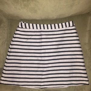 Striped mini skirt